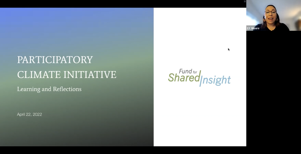 Participatory Climate Initiative, Learnings and Reflections