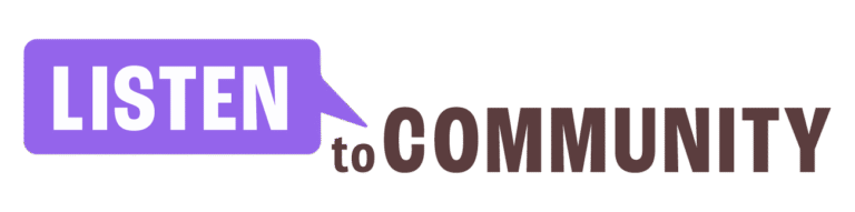 Listen to Community horizontal logo