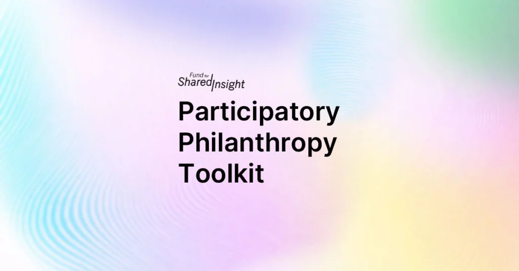 Participatory Philanthropy Toolkit logo